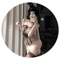French-Style Lace Bodysuit for Women - Deep V Plunge, Crisscross Strap, Sheer Mesh & Cut-Out Design thumbnail