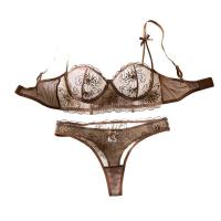 French Luxury Lace Embroidery Lingerie Set - Sexy Pure Seduction European Style Intimate Wear thumbnail