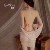 Glorious Sensual Summer Lingerie Set – Sheer Hanfu-Inspired Bodysuit, Shorts & Shawl Outfit thumbnail