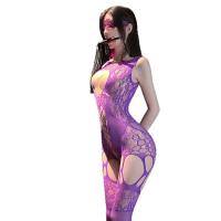 Golden Night Seductive Lace Bodysuit - Pure Temptation Sheer Mesh Lingerie for Women thumbnail
