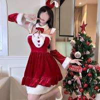 Golden Night Sexy Lingerie Set for Plus Size Women - Christmas, Halloween & New Year Costume Outfit thumbnail