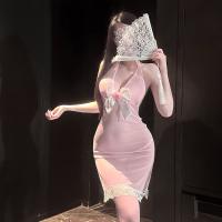 Golden Night Sweet Neckline Lingerie - Sensual Butterfly Bra Set with Sheer Cup Detail for Women thumbnail