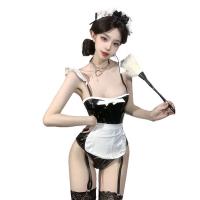 Guiyun QQNY Sweet-Spicy Anime Maid Costume - PVC Bodysuit & Sexy Chef Roleplay Outfit thumbnail