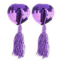 Heart-Shaped Silicone Bra Inserts - Sexy Lace Trim & Sequin Flirty Nipple Covers for Women thumbnail