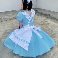 Japanese Black & White Maid Dress for Women - Cute Lolita Cosplay Costume, Plus Size Kawaii Servant Outfit thumbnail