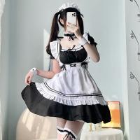 Japanese Black & White Maid Dress - Sexy Lolita Cosplay Costume for Women, Cute Servant Outfit, Plus Size Friendly thumbnail