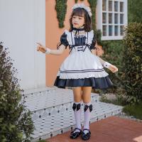 Japanese Girl Black Maid Dress - Cute Lolita Princess Costume for Kids & Toddlers thumbnail