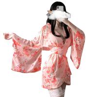 Japanese-Inspired Sexy Lingerie Set – Sheer Kimono-Style Sleepwear & Uniform Outfit, Plus Size Temptation Ensemble thumbnail