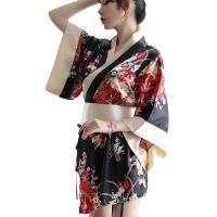 Japanese Kimono Style Lingerie Set - Seductive & Playful Role Play Outfit, One-Piece Costume for Adults thumbnail