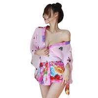 Japanese Kimono Lingerie Set - Sexy Women's Costume Outfit for Cosplay, Stage Performance & Role Play thumbnail