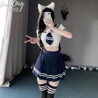 Japanese-Korean School Uniform Set - Cute Sailor Collar Bunny JK Outfit, Pure & Alluring Student Style thumbnail