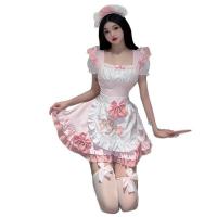Japanese Maid Cosplay Dress - Sweet Cat Girl Lolita Outfit with Ruffled Skirt & Cute Soft Style thumbnail