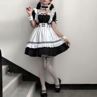 Japanese Maid Costume Dress - Cute Anime Schoolgirl Lolita Outfit for Cosplay & Daily Wear, Plus Size Friendly thumbnail
