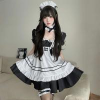 Japanese Maid Dress for Women - Cute Anime Cosplay Lolita Outfit, Soft Girly Kawaii Costume for Daily Wear & Cosplay thumbnail