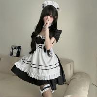 Japanese Maid Dress for Women - Cute Anime Cosplay Lolita Outfit, Soft Girly Kawaii Costume for Daily Wear & Cosplay thumbnail