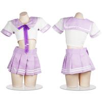 Japanese School Uniform Set - Sexy Innocent Cosplay Outfit with Pleated Skirt & Blouse, Role Play Lingerie Collection thumbnail