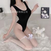 Japanese Schoolgirl Sexy Bodysuit for Small Busts - Cute & Alluring Open-Crotch Tight-Fit Lingerie thumbnail