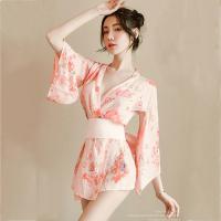 Japanese-Style Sexy Lingerie Set - Seductive Kimono Sleepwear & Robe for Women thumbnail