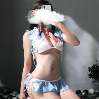 Japanese-Style Sexy Maid Costume Set - Cute Bunny Girl & Schoolgirl Lingerie Outfit for Role Play thumbnail
