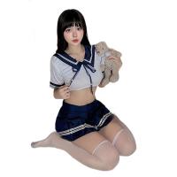 Hot Jk Uniform Lingerie Set - Seductive Sailor Style Sleepwear & Bedroom Play Outfit thumbnail