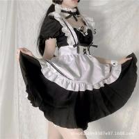 Kawaii Soft Girl Japanese Lingerie Set - Pure & Tempting Maid Outfit with Adjustable Straps, Anime-Inspired Daily Wear thumbnail