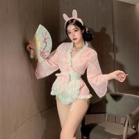 Kimono-Style Lingerie Set for Women – Pure & Restrained Seductive Sleepwear, QQNY Couples Intimate Outfit thumbnail