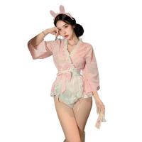 Kimono-Style Lingerie Set for Women – Pure & Restrained Seductive Sleepwear, QQNY Couples Intimate Outfit thumbnail