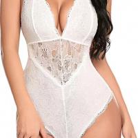 Lace Bodysuit for Women - Sexy Plus Size Erotic Lingerie Set, Sheer Mesh Sleepwear Wholesale from Factory thumbnail