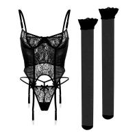 Luxury Lace Low-Waist Thong Set – Breathable Sexy Lingerie for Small Busts, Push-Up Design thumbnail
