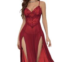 Lace Mesh Sexy Sleep Dress Set – Elegant Sheer Two-Piece Lingerie for Women, Lightweight & Alluring thumbnail