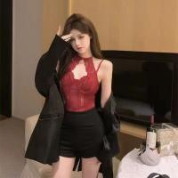 Lace Mesh Sheer Bodysuit with Cut-Outs & Ties - Streetwear-Inspired Sexy Lingerie Set thumbnail