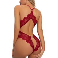 Luxury Lace Open-Crotch Bodysuit for Women – Sexy Backless Plus Size Intimate Wear, Wholesale Lingerie thumbnail