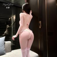 Lace Sensual Bodysuit for Women - Elegant Sheer Peek-a-Boo Bust Erotic Lingerie, Luxury Temptation Set thumbnail