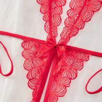 Lace Sheer Bodysuit for Women - Sexy European-American Style Erotic Lingerie, Full-Body Transparent Design thumbnail