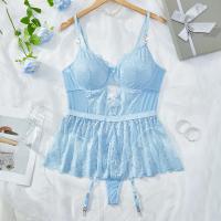 Lace Sheer Bodysuit for Women - Sexy European Style Erotic Lingerie, Full-Body Transparent Intimate Wear thumbnail