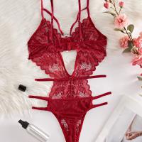 Lace Sheer Bodysuit for Women - Sexy European Style Erotic Lingerie, Ultra-Feminine Full-Lace Intimate Wear thumbnail