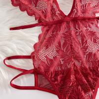 Lace Sheer Bodysuit for Women - Sexy European Style Erotic Lingerie, Ultra-Feminine Full-Lace Intimate Wear thumbnail