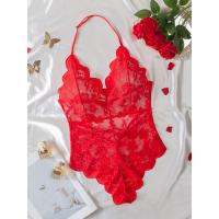 Lace Sheer Bodysuit for Women - Sexy Full-Lace Erotic Lingerie, European & US Style Intimate Wear thumbnail