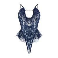 Lace Sheer Open-Crotch Bodysuit for Women – Sexy See-Through Sleepwear, Intimate Lingerie Set thumbnail