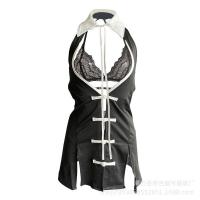 Lace Sheer Seductive Sleepwear Set - Women's Provocative Kimono-Style Lingerie Outfit thumbnail