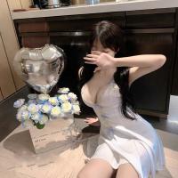 Lace Sheer Sleep Dress for Women - Pure & Tempting Summer Babydoll Nightgown, Sexy Lace Trimmed Lounge Set thumbnail