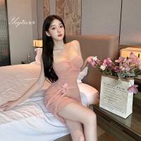 Luxury Lace Sleep Dress - Sheer Mesh Bodycon Nightgown, Seductive Lingerie Dress for Women thumbnail
