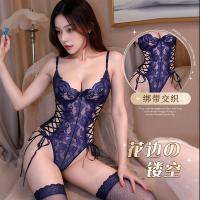 Lace Trim Summer Babydoll Nightgown - Sexy Sheer Mesh Bodysuit with Adjustable Straps & Underwire Support thumbnail