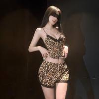 Leopard Print Lace Lingerie Set for Women – Sexy Matching Sleepwear & Intimate Outfit thumbnail