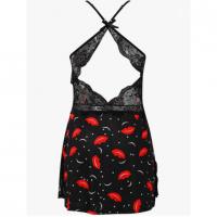 Leopard Print Lace Sleep Dress for Women – Sexy Sheer Tight-Fit Erotic Lingerie Nightgown, US/EU Sourced thumbnail