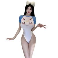Linlinting Japanese Schoolgirl Sheer Bodysuit - Seductive Deadstock Swimsuit Style Lingerie, No-Remove Design thumbnail