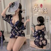 Linlinting Sexy Plus Size Japanese Kimono Sleepwear Set for Women – Busty & Petite Friendly Lingerie Outfit thumbnail