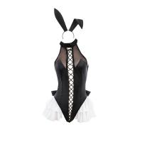 Lintlina Sexy Open-Crotch Bodysuit Rabbit Costume - Seductive Bunny Outfit for Women thumbnail