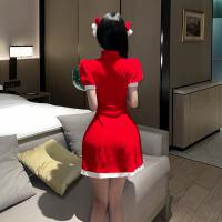 Linzhi Sexy Christmas Bunny Girl Costume Set - Holiday Lingerie Outfit & Seductive Short Robe Ensemble thumbnail