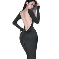 Golden Night Seductive Backless Lace Long Dress - Busty Alluring Lingerie for Women thumbnail
